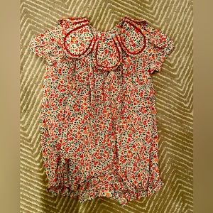 Sophie and Lucas 12 mos girls bubble, 3 button bottom closure